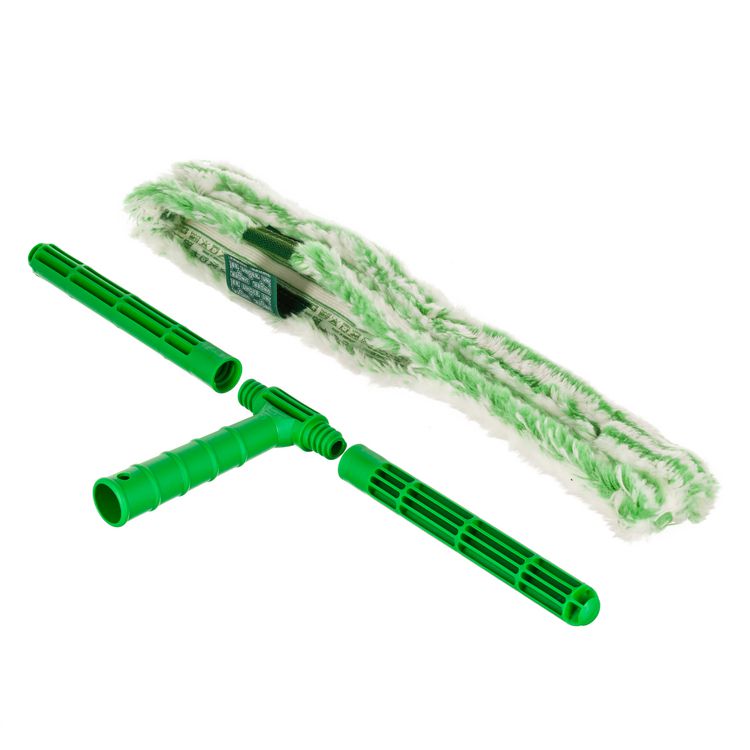 Unger Monsoon Plus StripWasher Complete with Green Plastic Handle, Green/White Sleeve, 18" Wide Sleeve, 10/Carton (UNGMC450)