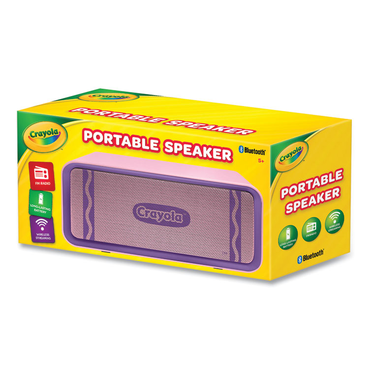 Crayola Portable Speaker, Bluetooth, Purple (MIGCBT300P)