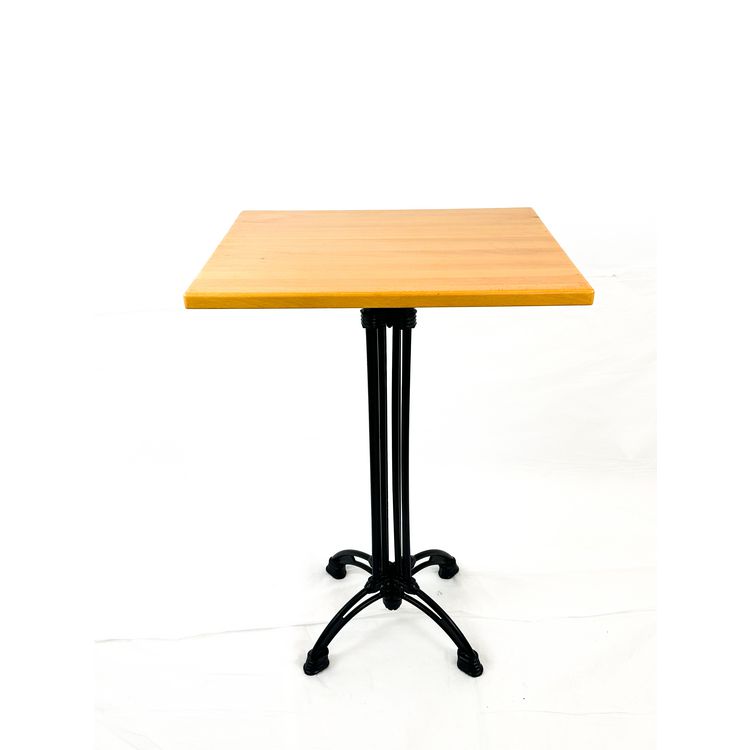 JMC FURNITURE Solid Wood Tables, Cast Iron Base, Square, 36w x 36d x 43.75h, Natural (JMC106P3636D)