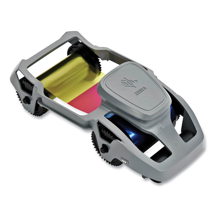 Zebra Technologies True Colors 2-Sided Wax Ribbon, Black/Cyan/Magenta/Yellow (SRX800300360)