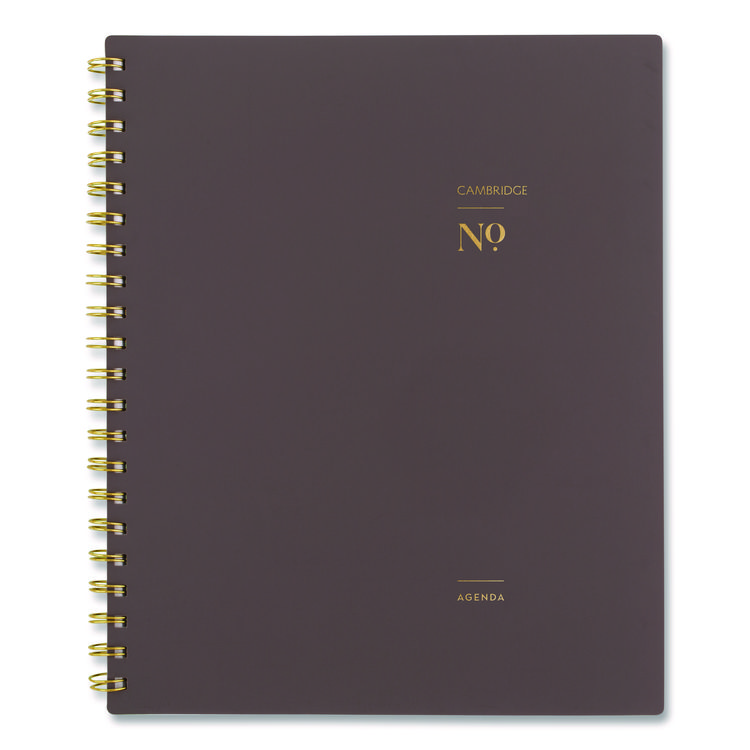 Cambridge Workstyle Weekly/Monthly Planner, 11 x 9.38, Brown/Gold Cover, 12-Month (Jan to Dec): 2025 (AAG160690504)