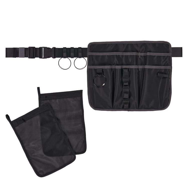 ergodyne Arsenal 5715 Cleaning Apron Pouch with Pockets, 10 Compartments, 11 x 13.5, Nylon, Black (EGO13718)