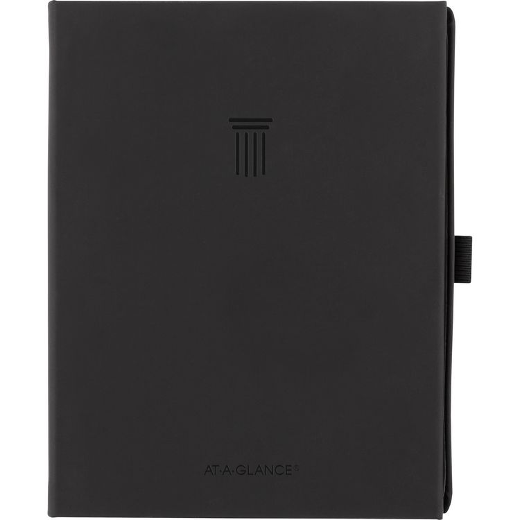 AT-A-GLANCE Foundation Undated Weekly/Monthly Planner, 8.5" x 6.75", Black Cover, 12-Month: Undated (AAGFD20005)