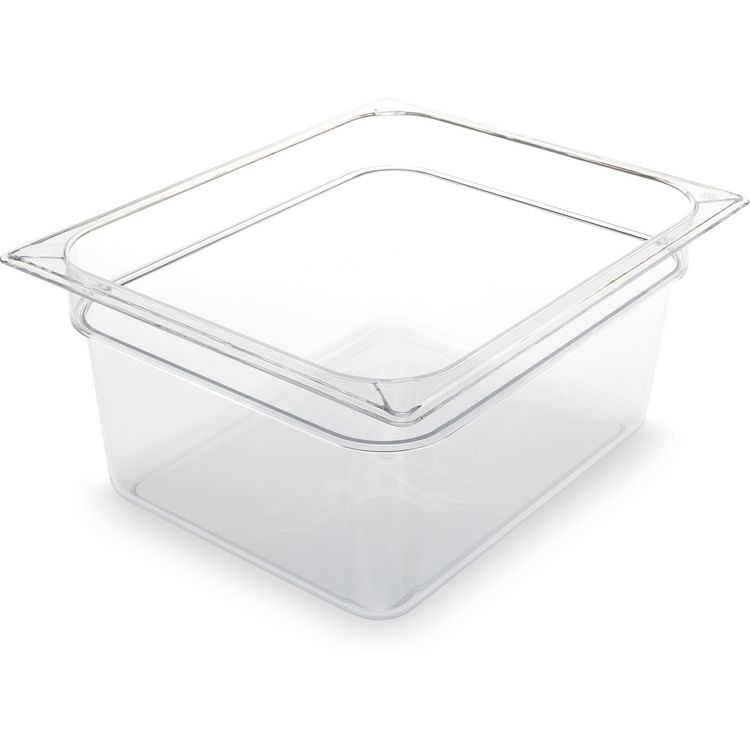 Carlisle StorPlus Polycarbonate Food Pan, 8.7 qt, 10.38 x 12.75 x 6, Clear, Plastic (CFS10222B07)