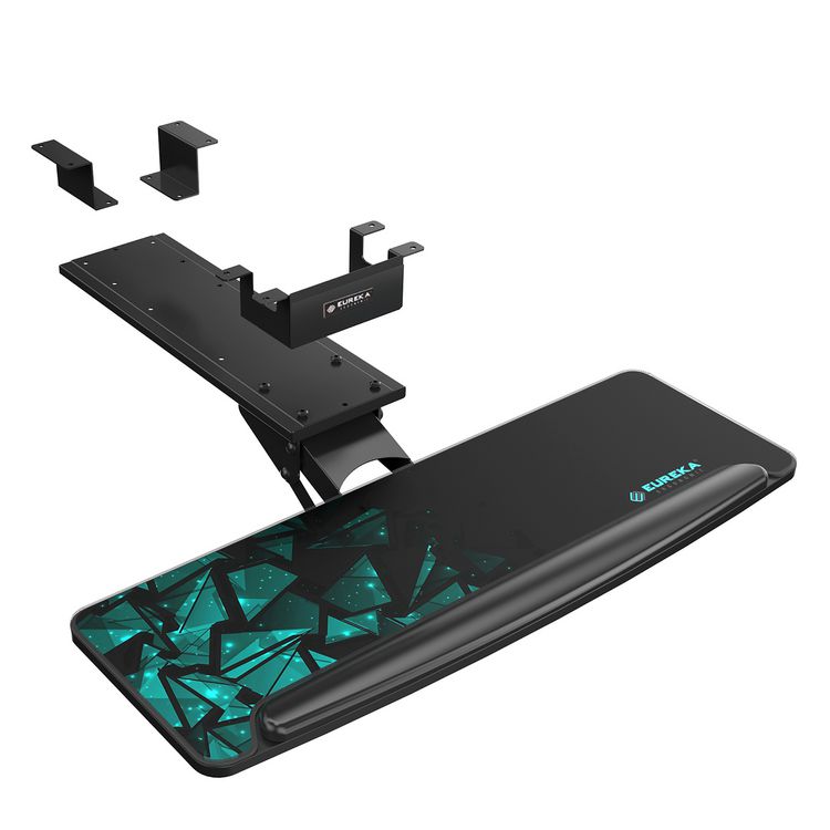 EUREKA ERGONOMIC Adjustable Keyboard Tray, Black (EKAAKB02)