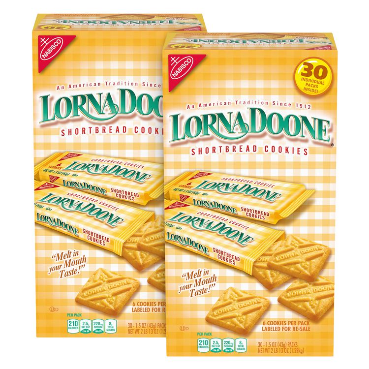 Nabisco Lorna Doone Shortbread Cookies, 1.5 oz Packet, 30/Box, 2 Boxes/Carton (GRR60004093)
