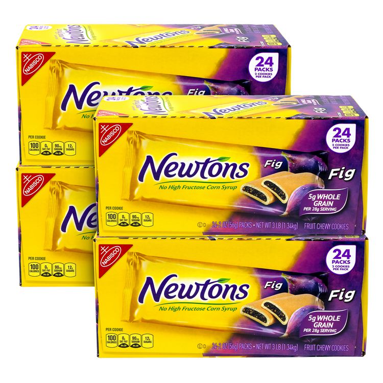 Nabisco Fig Newtons, 2 oz Pack, 2 Cookies/Pack, 24 Packs/Box, 4 Boxes/Carton (GRR60004081)