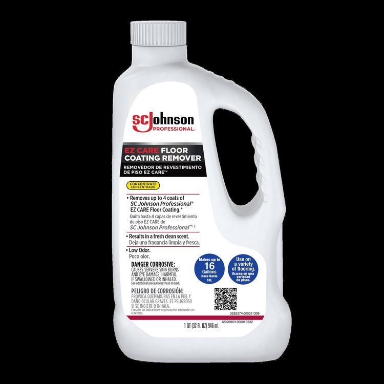 SC Johnson Professional EZ CARE Floor Coating Remover, 32 oz Bottle, 6/Carton (SJN362837)