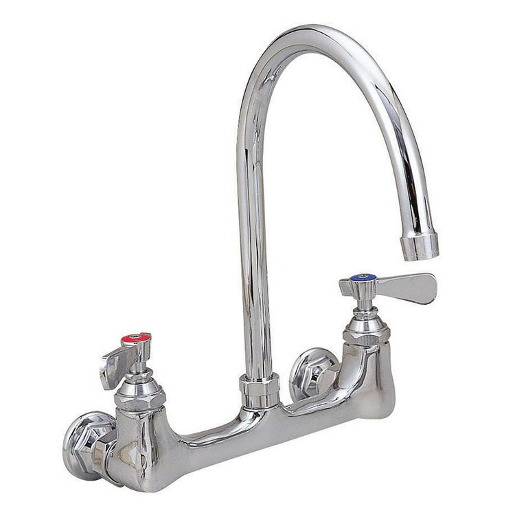 BK Resources WorkForce Standard Duty Faucet, 7.88" Height/3" Reach, Chrome-Plated Brass (BKEBKFW3GM)