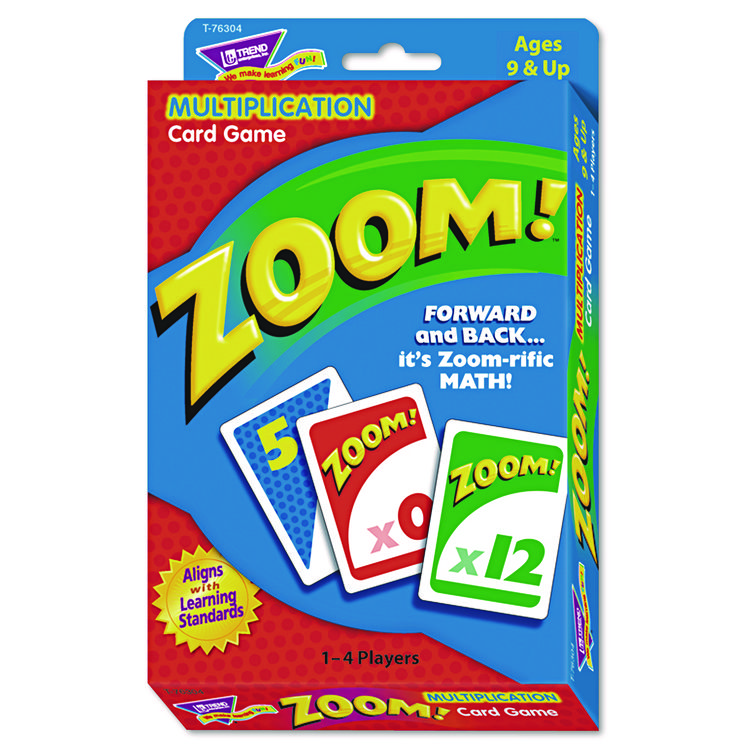 TREND Zoom Math Card Game, Ages 9 and Up, 100 Cards/Set (TEPT76304)