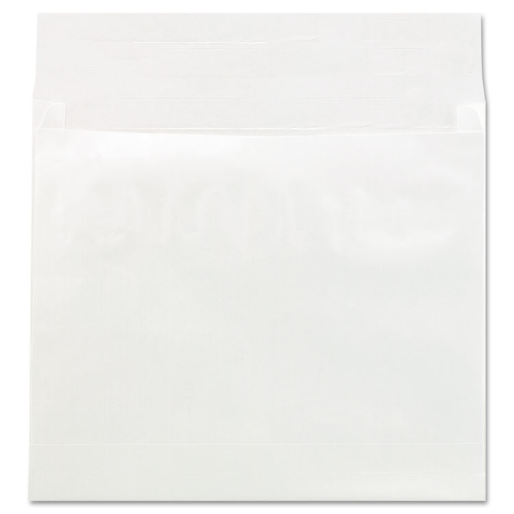 Universal Deluxe Tyvek Expansion Envelopes, Open-Side, 4" Capacity, #15 1/2, Square Flap, Self-Adhesive Closure, 12 x 16, White, 50/CT (UNV19004)