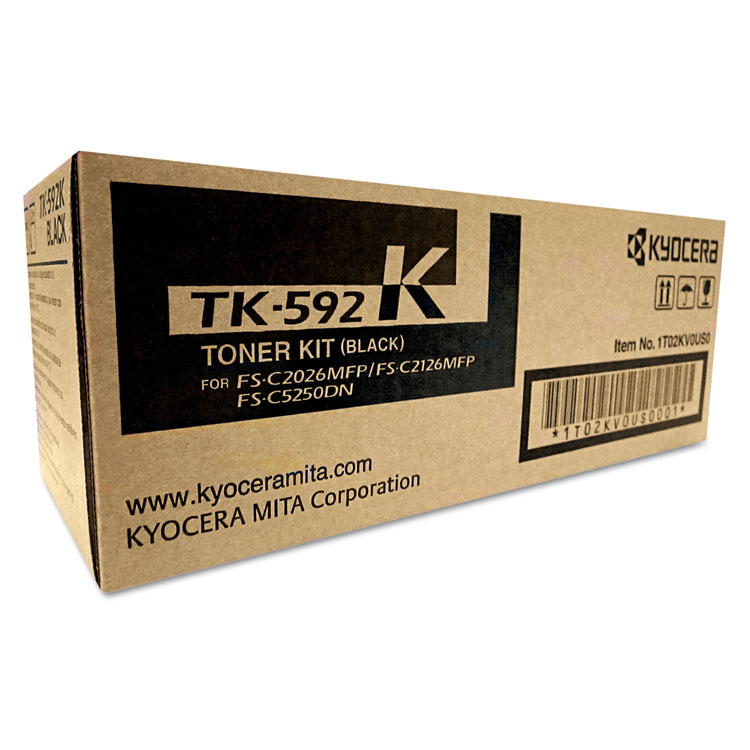 MITA TK592K Toner, 7,000 Page-Yield, Black (KYOTK592K)