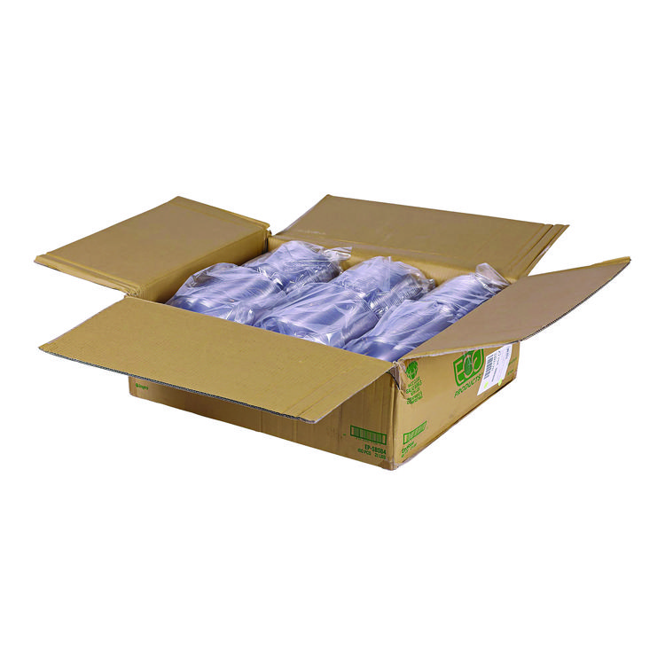 ECO-PRODUCTS,INC. Salad Bowls with Lids, Squat, 64 oz, 9.5" Diameter x 3.2" h, Clear, Plastic, 150/Carton (ECOEPSBS64)