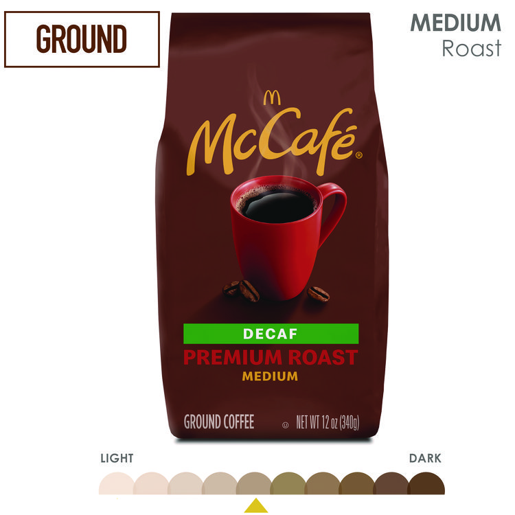 GREEN MOUNTAIN COFFEE ROASTERS Ground Coffee, Premium Roast Decaf, 12 oz Bag (GMT5534EA)