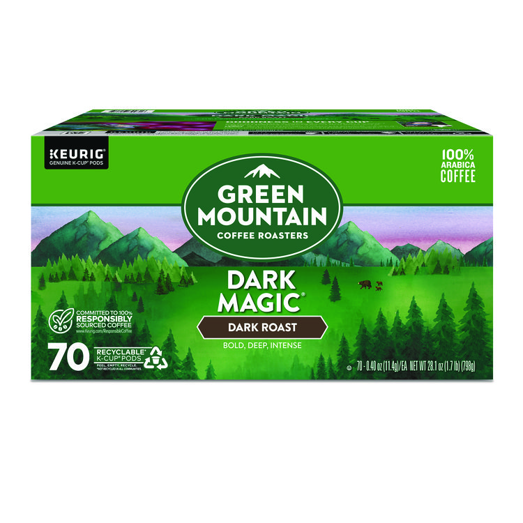 KEURIG DR PEPPER Dark Magic Extra Bold Coffee K-Cups, Regular, 70/Box (GMT5000373740)