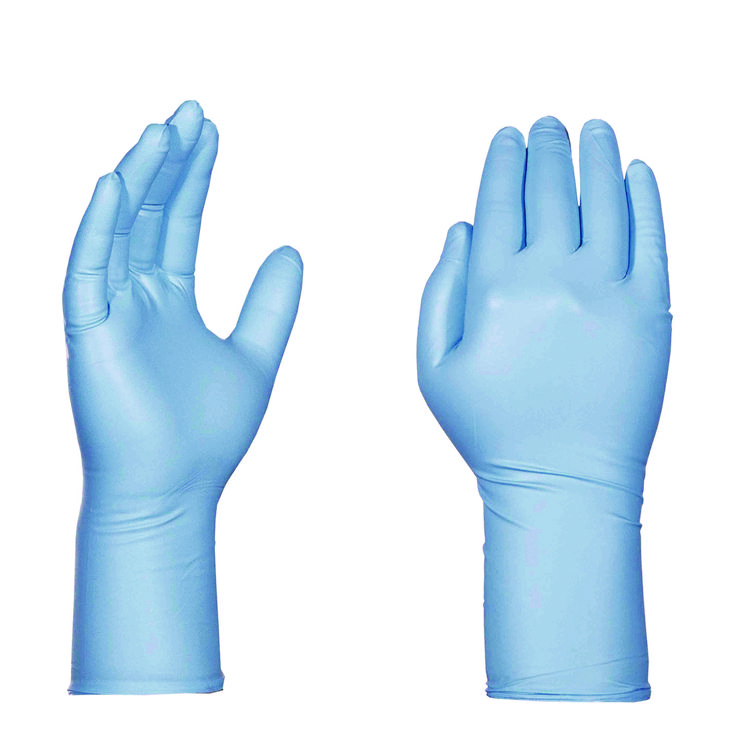 AMMEX CORPORATION Blue Nitrile Exam Gloves, Powder-Free, X-Large, 8 mil Thick, 11.6" Long, Blue, 50/Box, 10 Boxes/Carton (AXCGPNHD68100)
