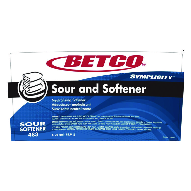 BETCO CORPORATION Symplicity Sour and Softener, Springtime Fresh Scent, 5 gal Pail (BET4837800)