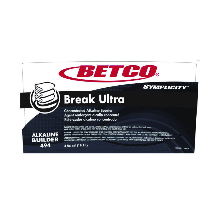 BETCO CORPORATION Symplicity Break Ultra Alkaline Booster, Unscented, 5 gal Pail (BET4947800)