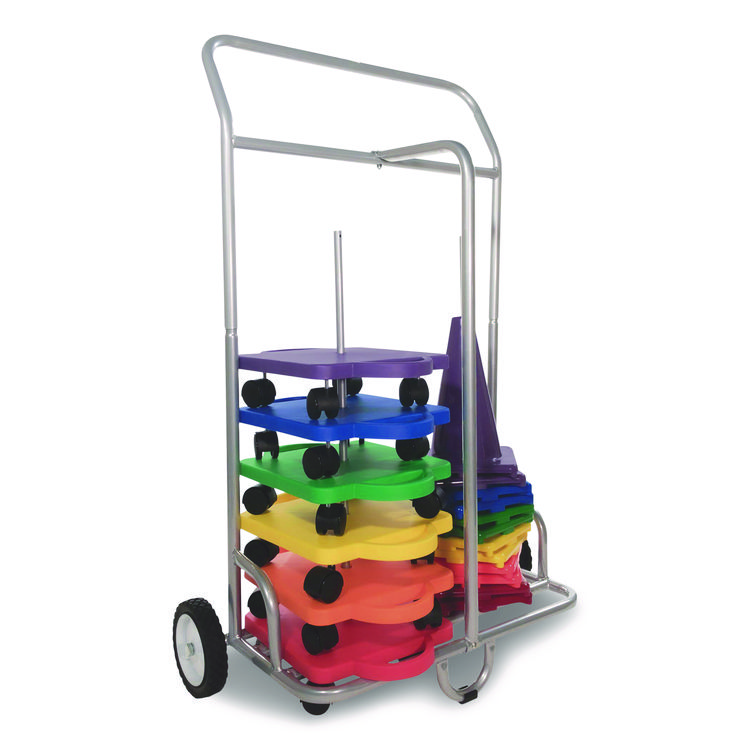 CHAMPION SPORT Scooter Storage Cart, Metal, 132 lb Capacity, 16 x 32 x 48, Silver (CSISC036)