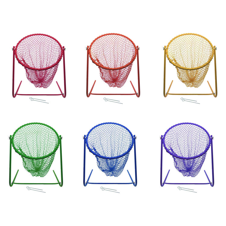 CHAMPION SPORT Multipurpose Target Net Set, 16" x 12.5", 15" Diameter, 6 Assorted Color Nets (CSITNM18SET)