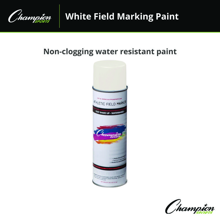 CHAMPION SPORT Field Marking Paint, 18 oz Aerosol Spray, White (CSIFMP2W)