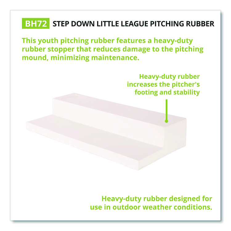CHAMPION SPORT Step Down Youth Pitching Rubber, 18" x 4" (CSIBH72)
