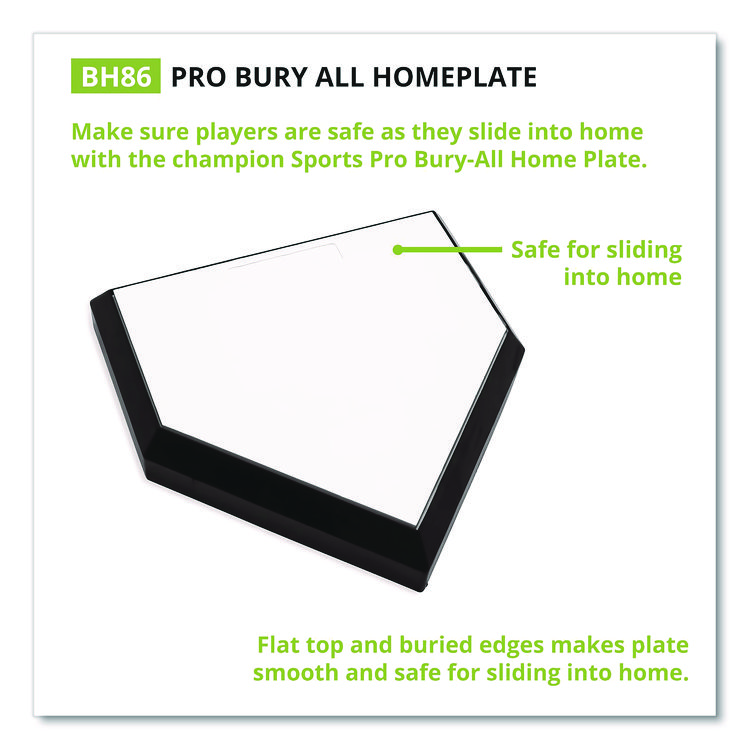 CHAMPION SPORT Pro Bury All Homeplate, 20" x 20" x 4" (CSIBH86)