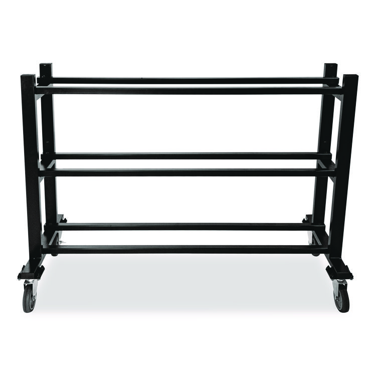 CHAMPION SPORT Deluxe Heavy-Duty Basketball Cart, Metal, 220 lb Capacity, 16 x 50.75 x 34.75, Black (CSIBKCART)