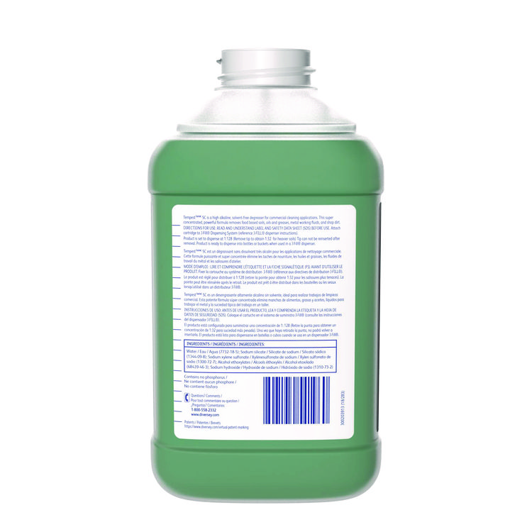 DIVERSEY Tempest TM/MC SC Solvent Free Cleaner/Degreaser, 2.5 L J-Fill Bottle, 2/Carton (DVS100986237)