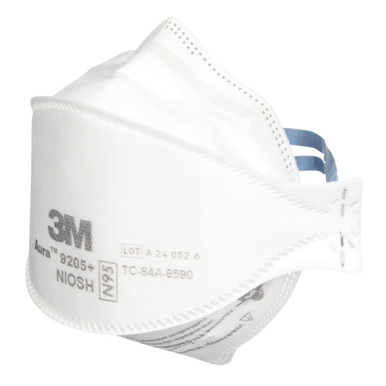 3M/COMMERCIAL TAPE DIV. Aura Particulate Respirator 9205+, Standard Size, 12/Carton (MMM9205PLUSCT)