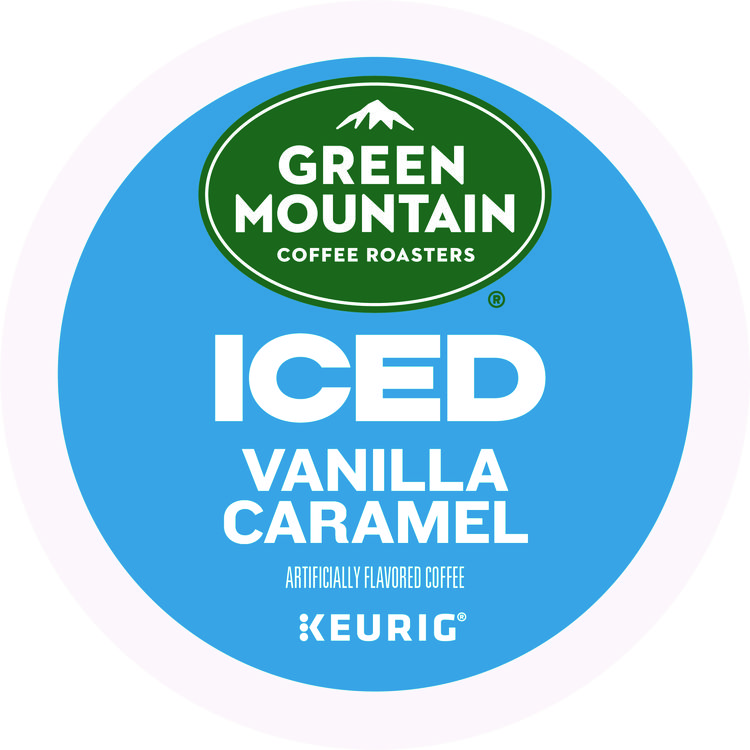 KEURIG DR PEPPER Vanilla Caramel Brew Over Ice Coffee K-Cups, 24/Box (GMT9028)