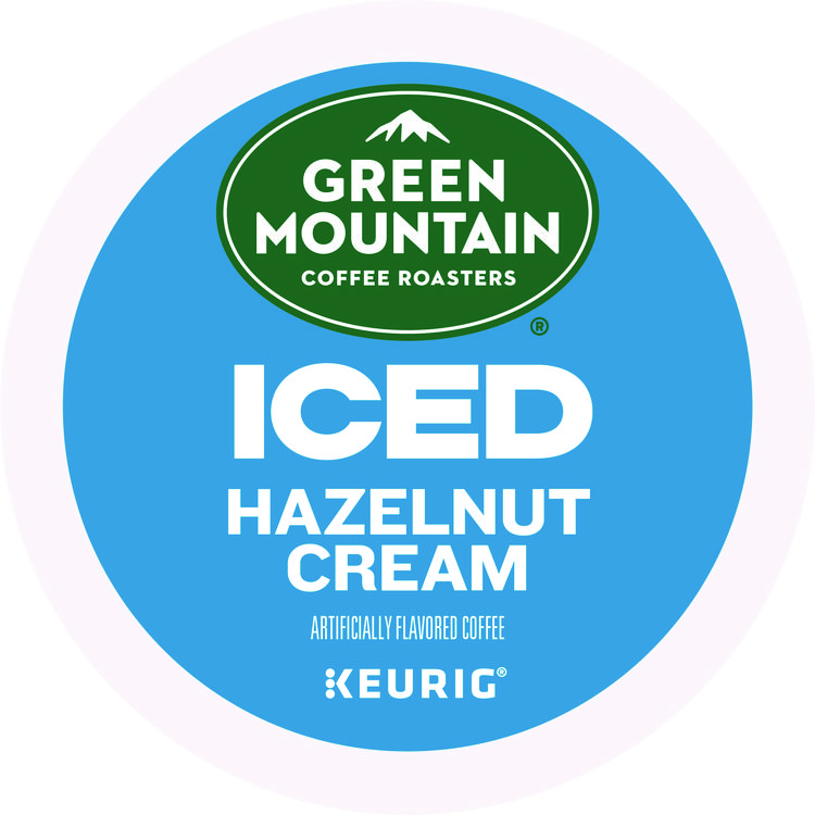 KEURIG DR PEPPER Hazelnut Cream Brew Over Ice Coffee K-Cups, 24/Box (GMT9029)