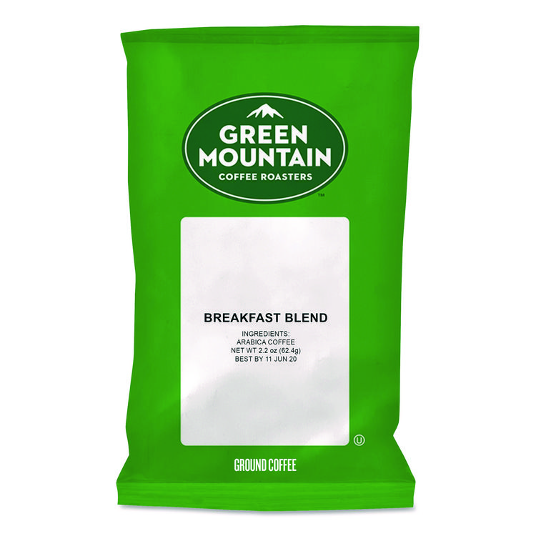 GREEN MOUNTAIN COFFEE ROASTERS Breakfast Blend Coffee Fraction Packs, 2.2 oz, 100/Carton (GMT4432)