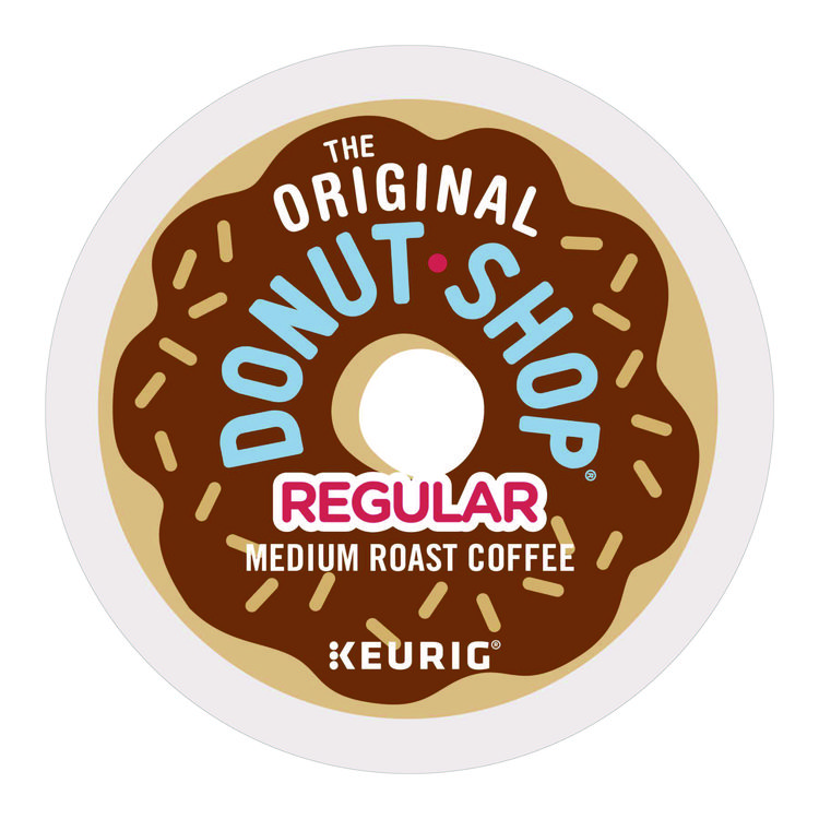 KEURIG DR PEPPER Donut Shop Coffee K-Cups, Regular, 24/Box (DIE60052101)