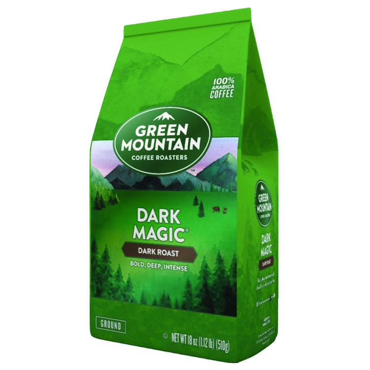 GREEN MOUNTAIN COFFEE ROASTERS Dark Magic Ground Coffee, 18 oz Bag (GMT7134EA)