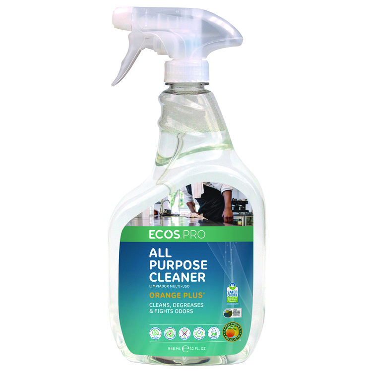 EARTH FRIENDLY PRODUCTS Orange Plus All-Purpose Cleaner and Degreaser, Citrus Scent, 32 oz Spray Bottle, 6/Carton (EOPPL97066CT)