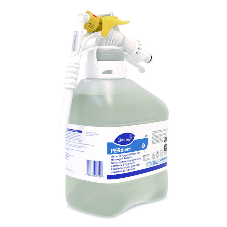 DIVERSEY PERdiem Concentrated General Cleaner with Hydrogen Peroxide, 5 L RTD Bottle (DVS94998859)