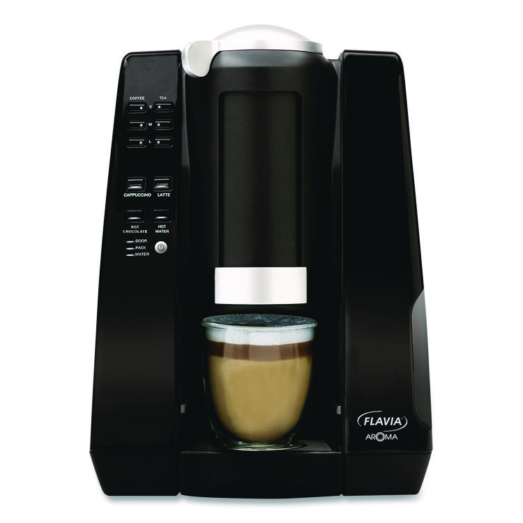 LAVAZZA Aroma Brewer, with 134 Assorted Drinks Bundle, Black (LAVMDR10020)