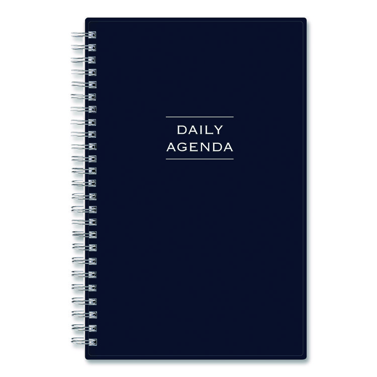 BLUE SKY Perpetual Daily Planner, 8.5 x 5.5, Blue Cover, 52 Weeks: Undated (BLS141138)