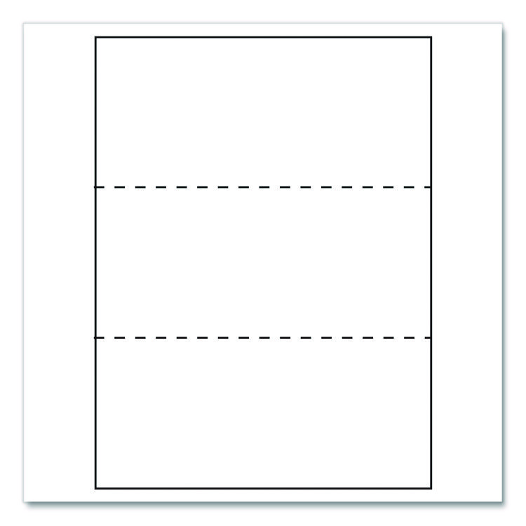 DOMTAR PAPER Custom Cut-Sheet Copy Paper, 92 Bright, Micro-Perf Every 3.66", 20 lb Bond, 8.5 x 11, White, 500 Sheets/Ream, 5 Reams/Carton (DMR851332CT)