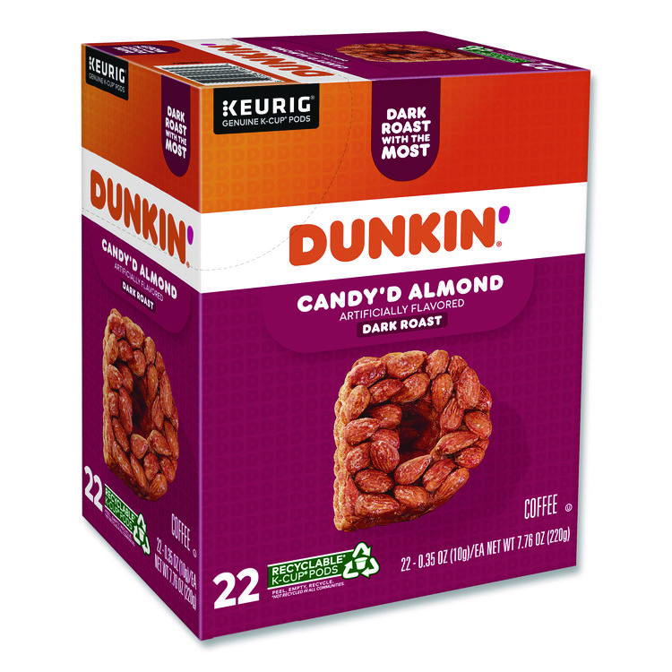 KEURIG DR PEPPER Candy'd Almond Coffee K-Cups, 0.35 oz, 22/Box (GMT5000375651)