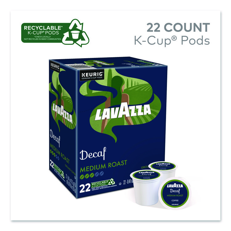 LAVAZZA Lavazza Classico Coffee K-Cups, Decaf, 0.41 oz, 22/Box (LAV5000375720)