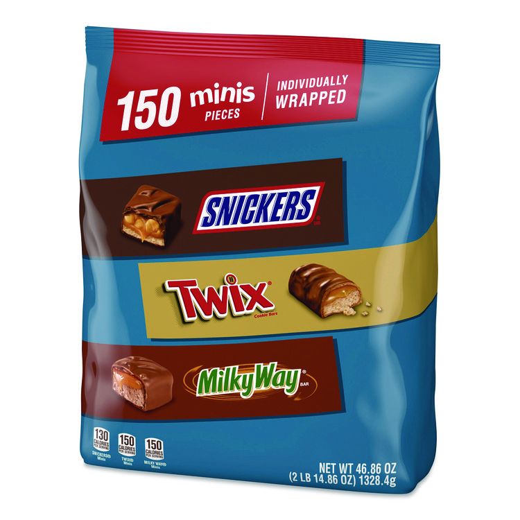 MARS, . Minis Variety Pack, Assorted, 46.86 oz Bag, 150 Pieces (MRSMMM59799)