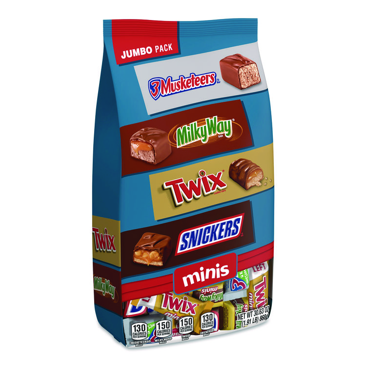 MARS, . Minis Variety Jumbo Pack, Assorted, 30.63 oz Bag (MRSMMM59888)