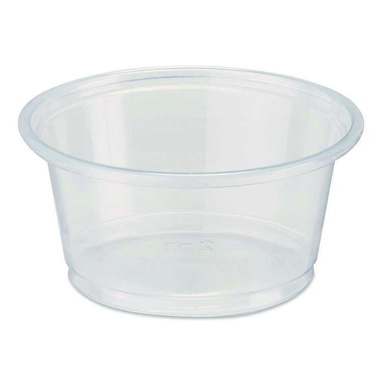 GEORGIA PACIFIC Plastic Souffle/Portion Cups, 2 oz, Clear, 200/Sleeve, 12 Sleeves/Carton (DXEPP20CLEAR)