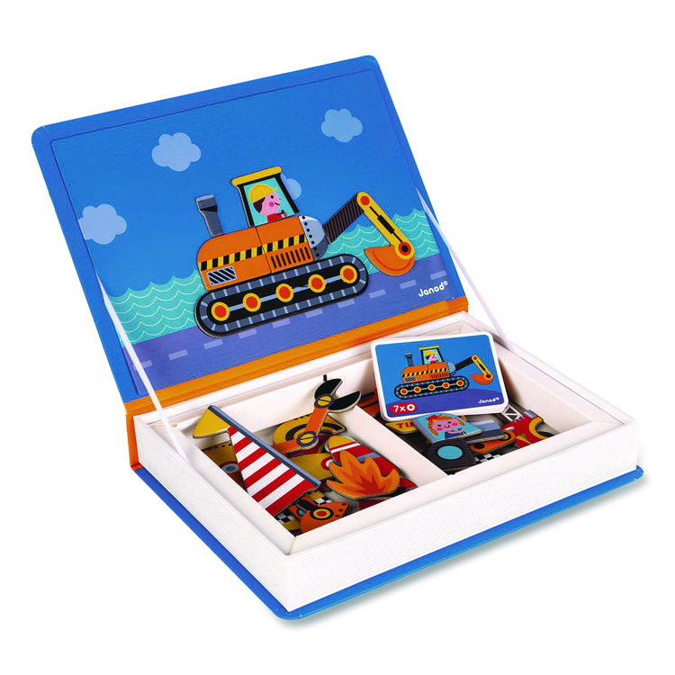 JURATOYS US CORP Magneti'books, Racers, Ages 3 to 8, 68 Pieces (JUYJ02715)