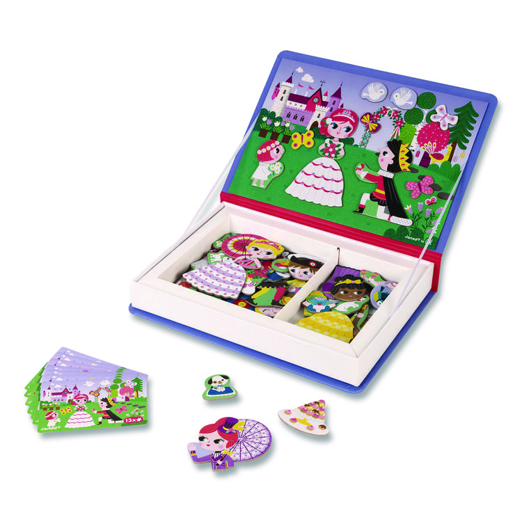 JURATOYS US CORP Magneti'books, Princesses, Ages 3 to 8, 62 Pieces (JUYJ02725)