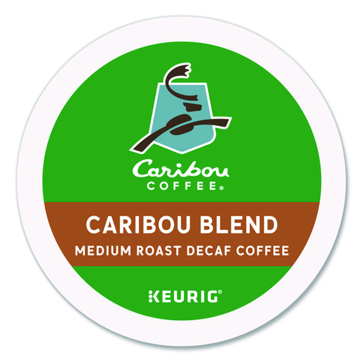 KEURIG DR PEPPER Caribou Blend Decaf Coffee K-Cups, 96/Carton (GMT6995CT)