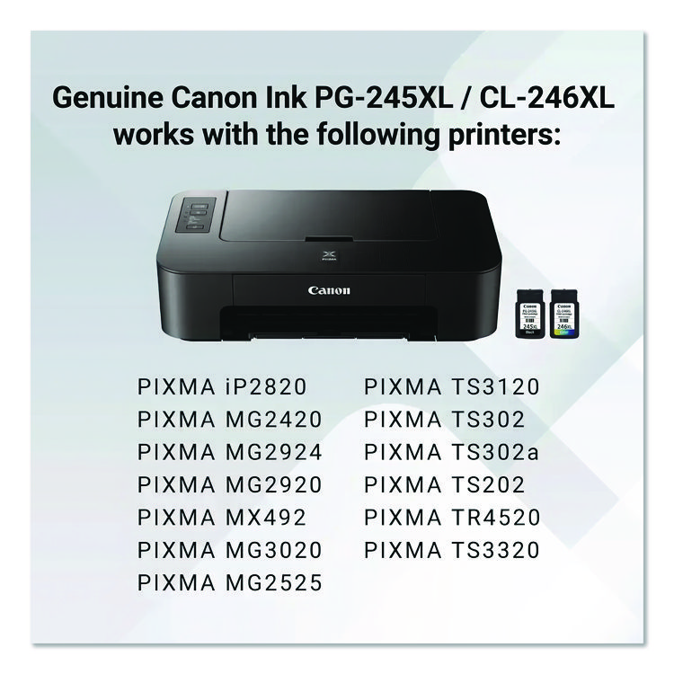 CANON USA, . 8278B023 (PG-245XL/CL-246XL) High-Yield Ink, Black/Color (CNM8278B023)