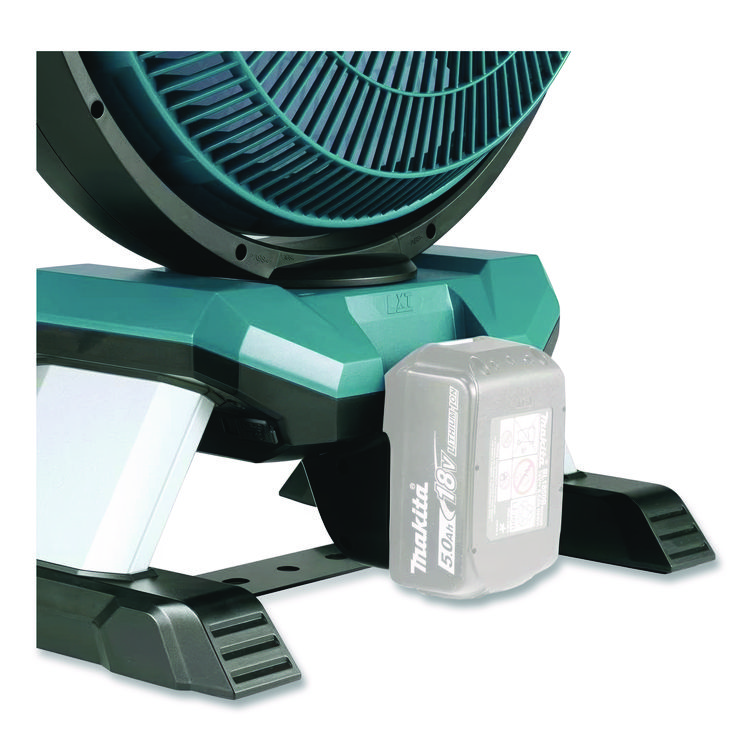 MAKITA USA DCF301Z 18V LXT 3-Speed Li-Ion Job Site Fan (Tool Only), 13", 3 Speeds,Teal/Gray/Black (MKTDCF301Z)